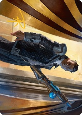 Image for Backup Agent Art Card (Gold-Stamped Signature) (1) (ASSNC) - Magic: The Gathering