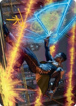 Image for Wingshield Agent Art Card (Gold-Stamped Signature) (14) (ASSNC) - Magic: The Gathering