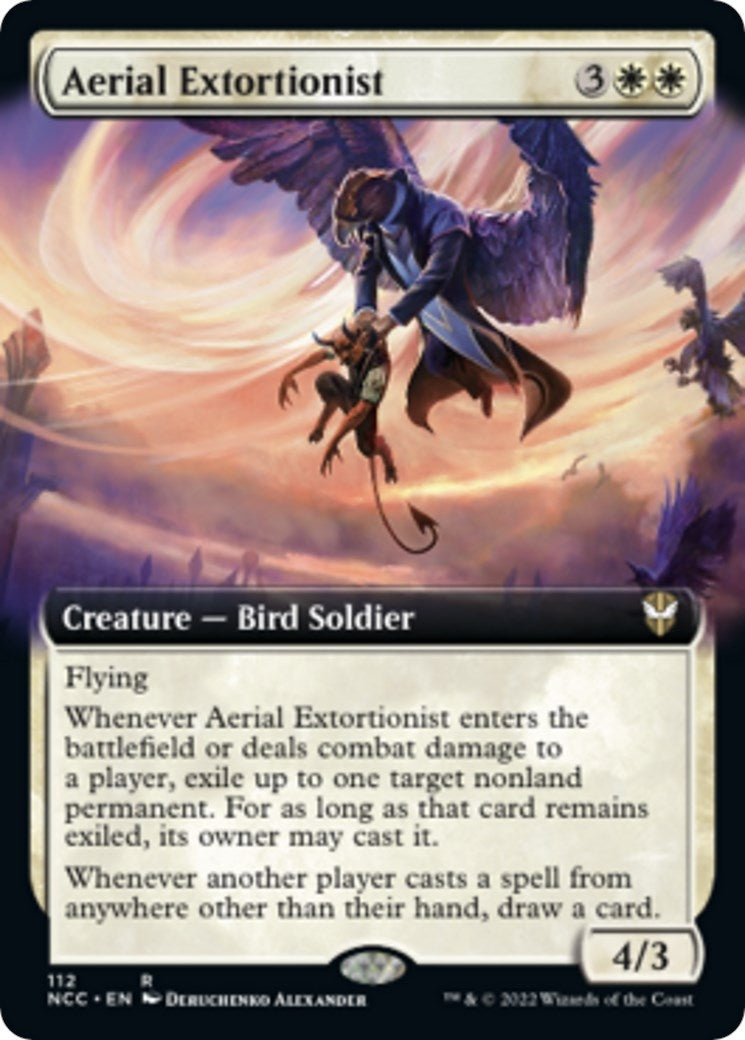 Image for Aerial Extortionist (Extended Art) (112) (NCC) - Magic: The Gathering