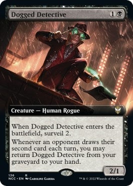 Image for Dogged Detective (Extended Art) (136) (NCC) - Magic: The Gathering