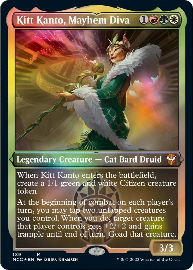 Image for Kitt Kanto, Mayhem Diva (Display Commander) - Thick Stock (189) (NCC) - Magic: The Gathering