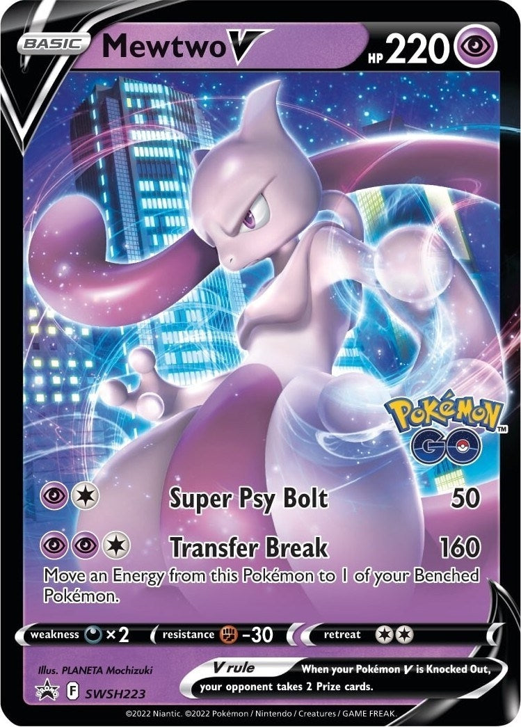 Image for Mewtwo V - SWSH223 (SWSH223) (SWSD) - Pokemon
