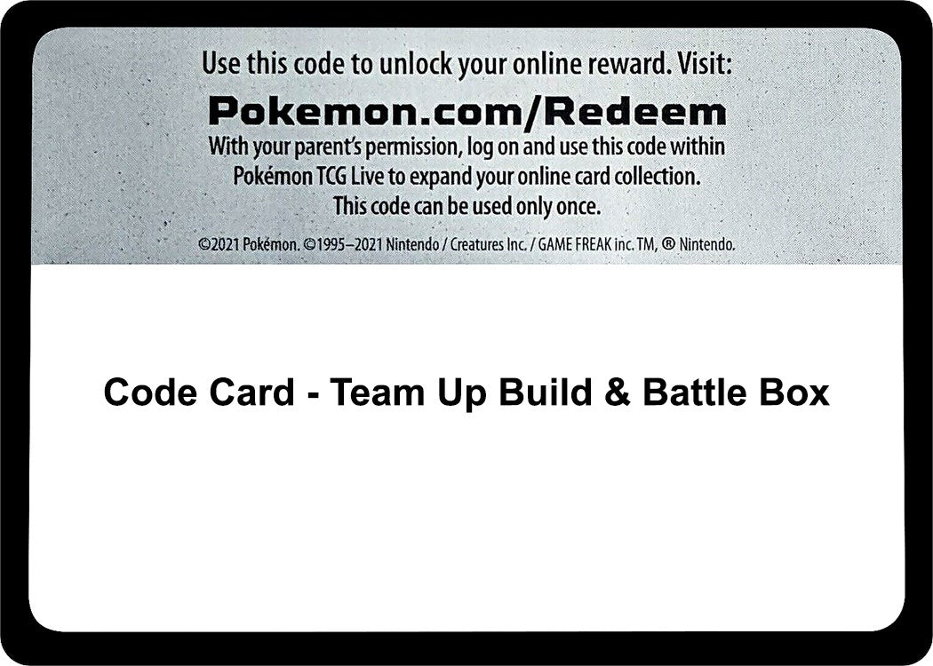 Image for Code Card - Team Up Build & Battle Box (SM9) - Pokemon