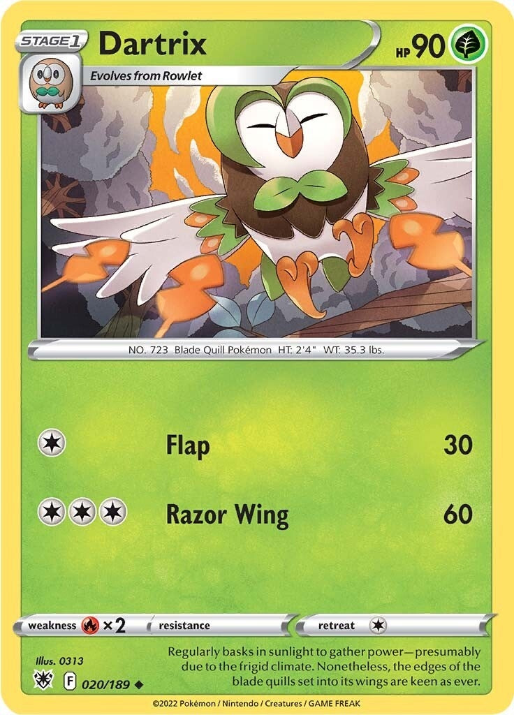 Image for Dartrix (020/189) (SWSH10) - Pokemon