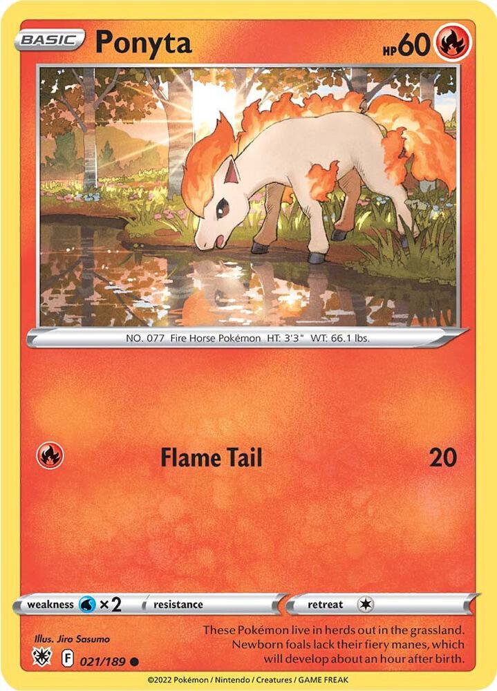 Image for Ponyta (021/189) (SWSH10) - Pokemon