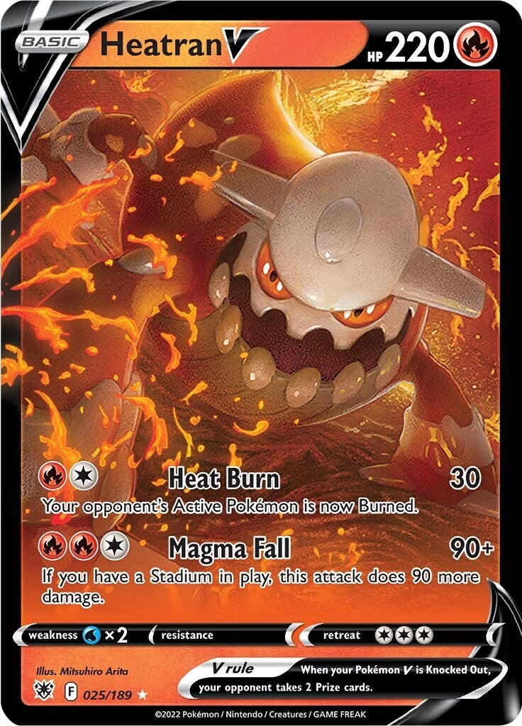 Image for Heatran V (025/189) (SWSH10) - Pokemon