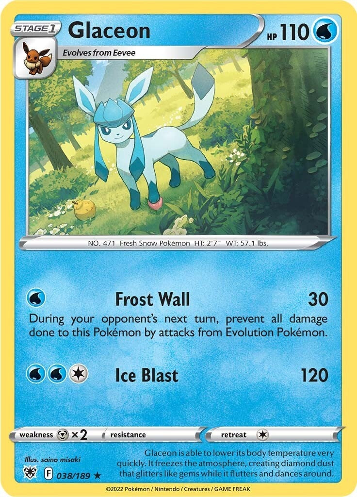 Image for Glaceon (038/189) (SWSH10) - Pokemon