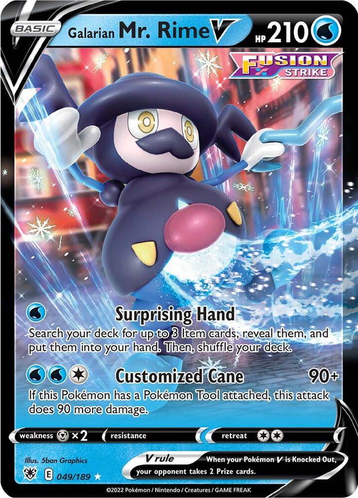 Image for Galarian Mr. Rime V (049/189) (SWSH10) - Pokemon