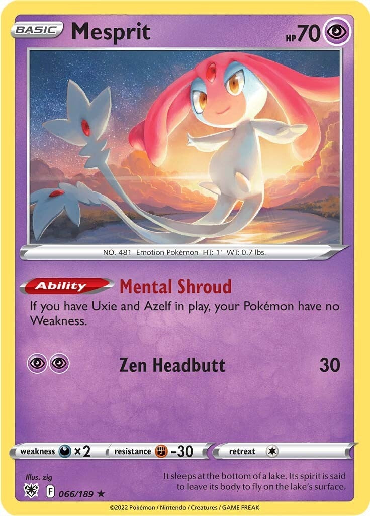 Image for Mesprit (066/189) (SWSH10) - Pokemon