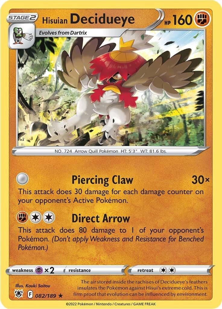 Image for Hisuian Decidueye (082/189) (SWSH10) - Pokemon