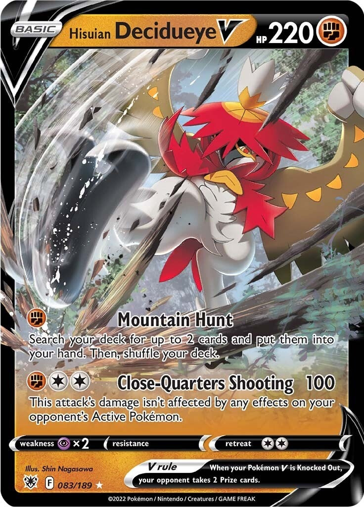 Image for Hisuian Decidueye V (083/189) (SWSH10) - Pokemon