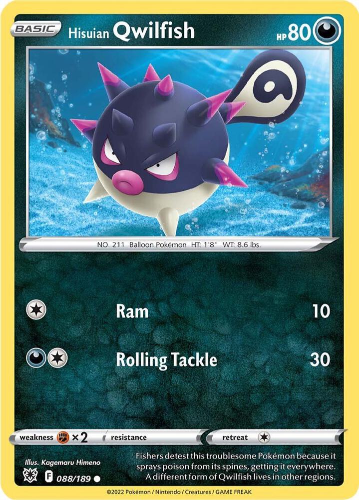 Image for Hisuian Qwilfish (88) (088/189) (SWSH10) - Pokemon