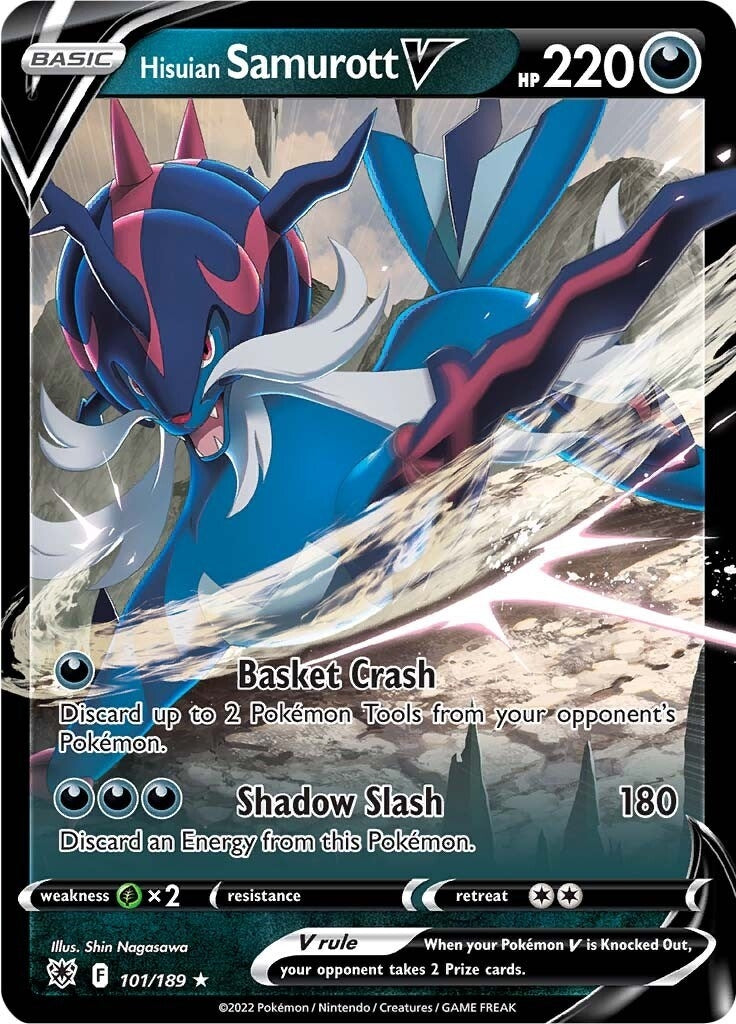 Image for Hisuian Samurott V (101/189) (SWSH10) - Pokemon