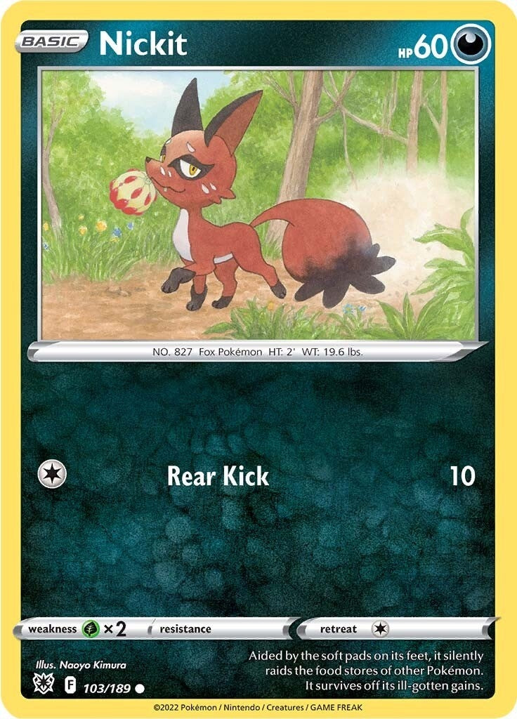 Image for Nickit (103/189) (SWSH10) - Pokemon