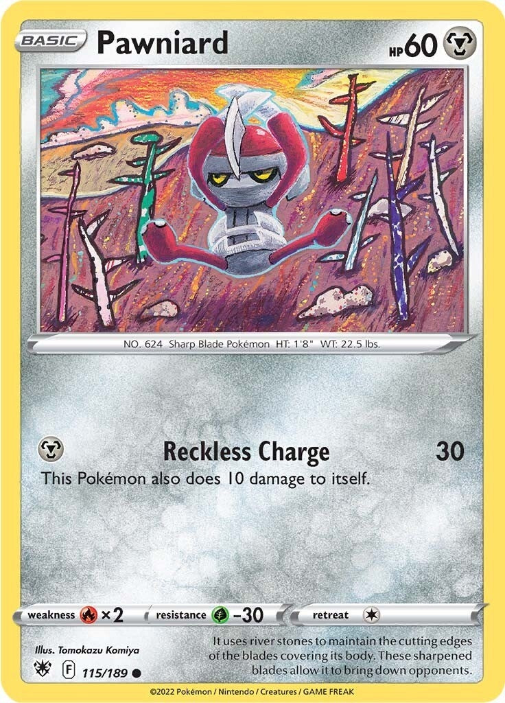 Image for Pawniard (115/189) (SWSH10) - Pokemon