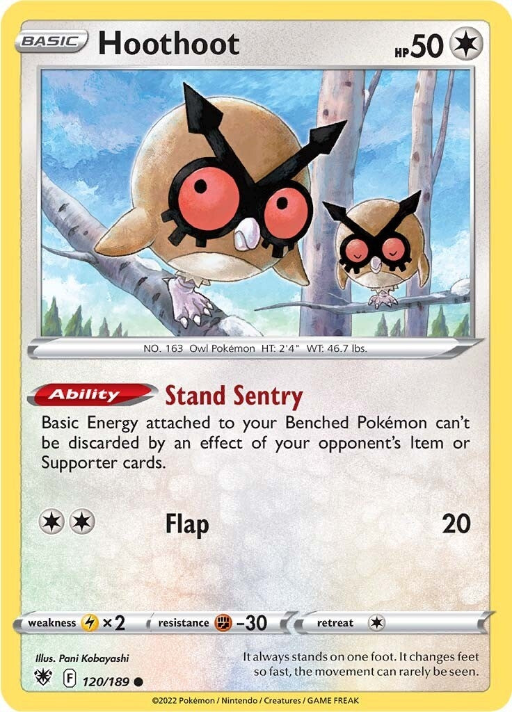 Image for Hoothoot (120/189) (SWSH10) - Pokemon