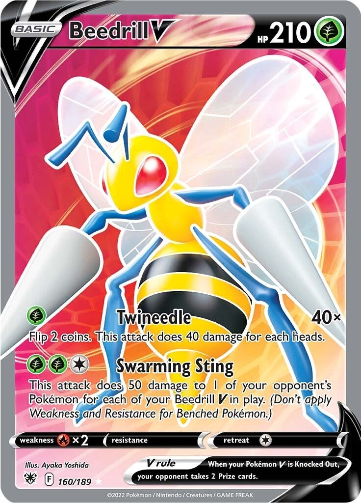 Image for Beedrill V (Full Art) (160/189) (SWSH10) - Pokemon