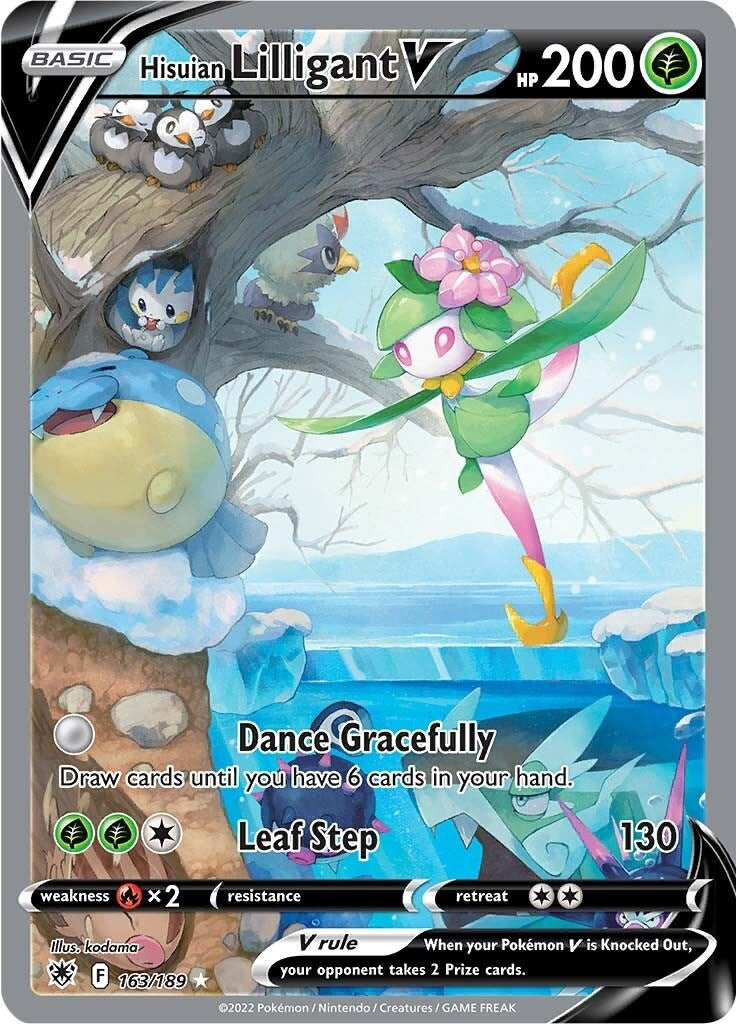 Image for Hisuian Lilligant V (Alternate Full Art) (163/189) (SWSH10) - Pokemon