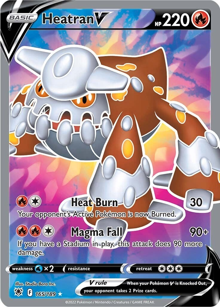 Image for Heatran V (Full Art) (165/189) (SWSH10) - Pokemon