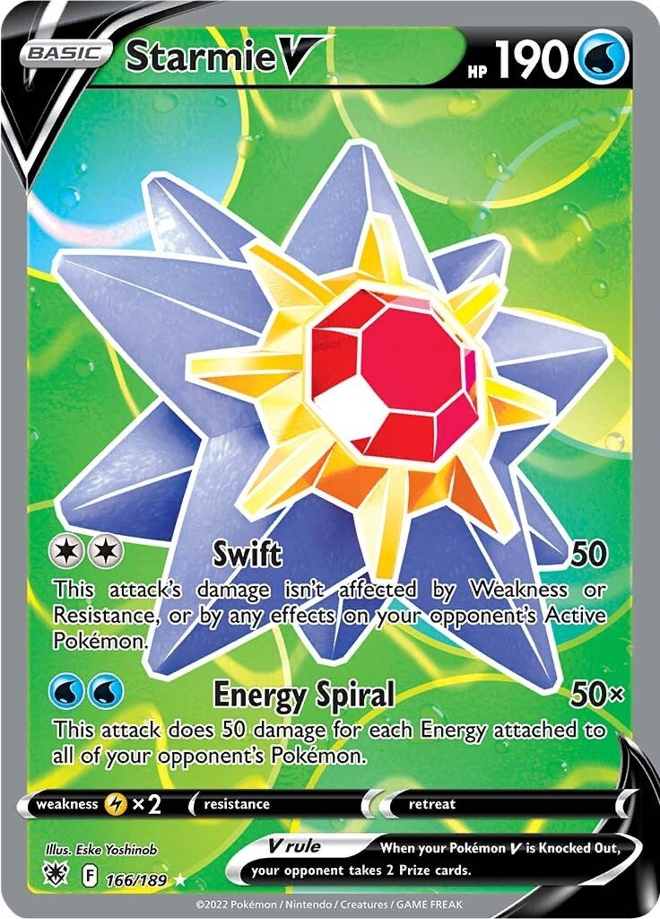 Image for Starmie V (Full Art) (166/189) (SWSH10) - Pokemon