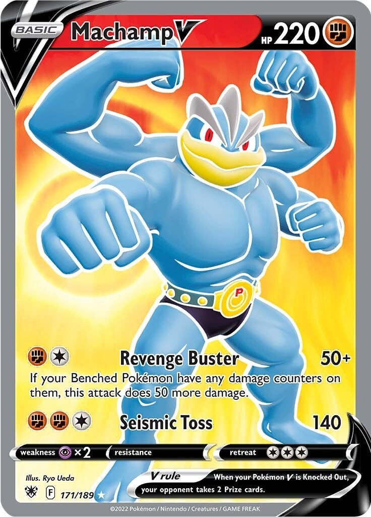 Image for Machamp V (Full Art) (171/189) (SWSH10) - Pokemon