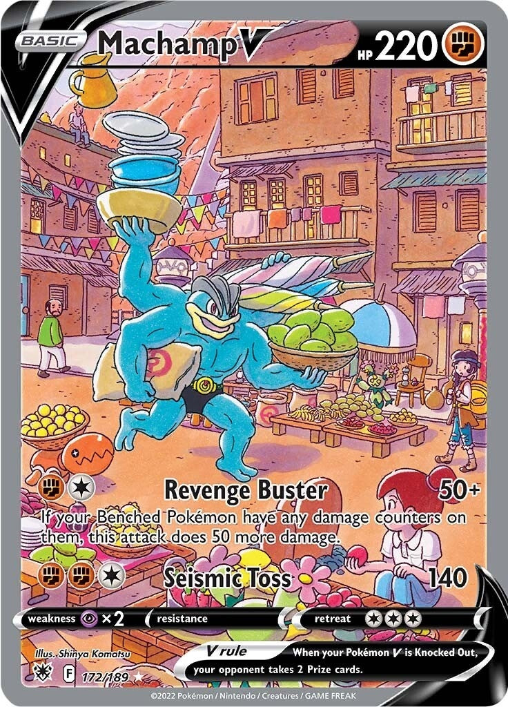 Image for Machamp V (Alternate Full Art) (172/189) (SWSH10) - Pokemon