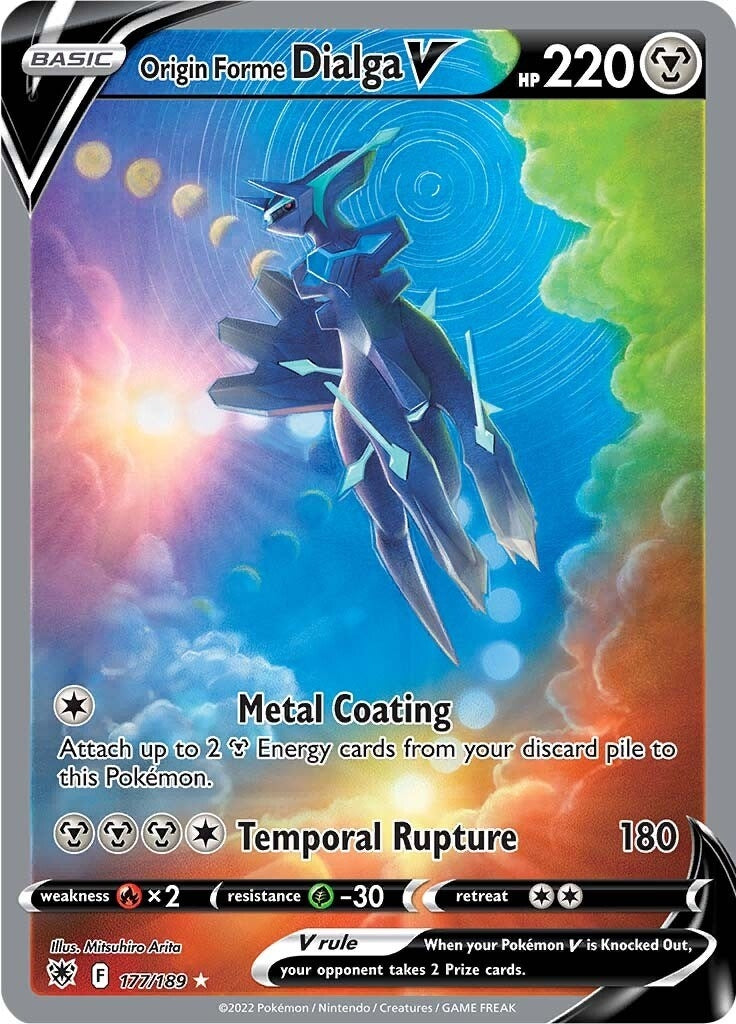 Image for Origin Forme Dialga V (Alternate Full Art) (177/189) (SWSH10) - Pokemon