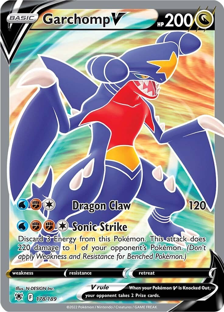 Image for Garchomp V (Full Art) (178/189) (SWSH10) - Pokemon