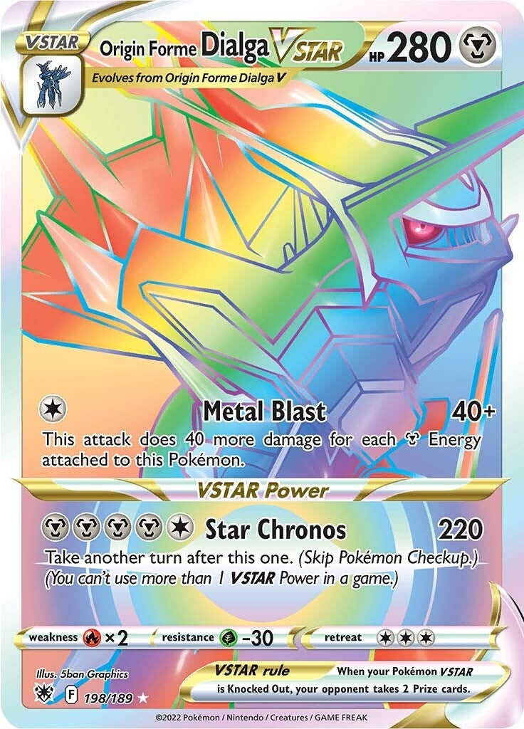 Image for Origin Forme Dialga VSTAR - 198/189 (Secret) (198/189) (SWSH10) - Pokemon
