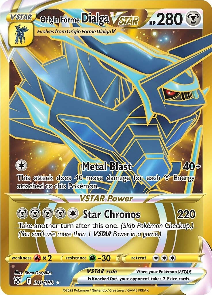 Image for Origin Forme Dialga VSTAR - 210/189 (Secret) (210/189) (SWSH10) - Pokemon