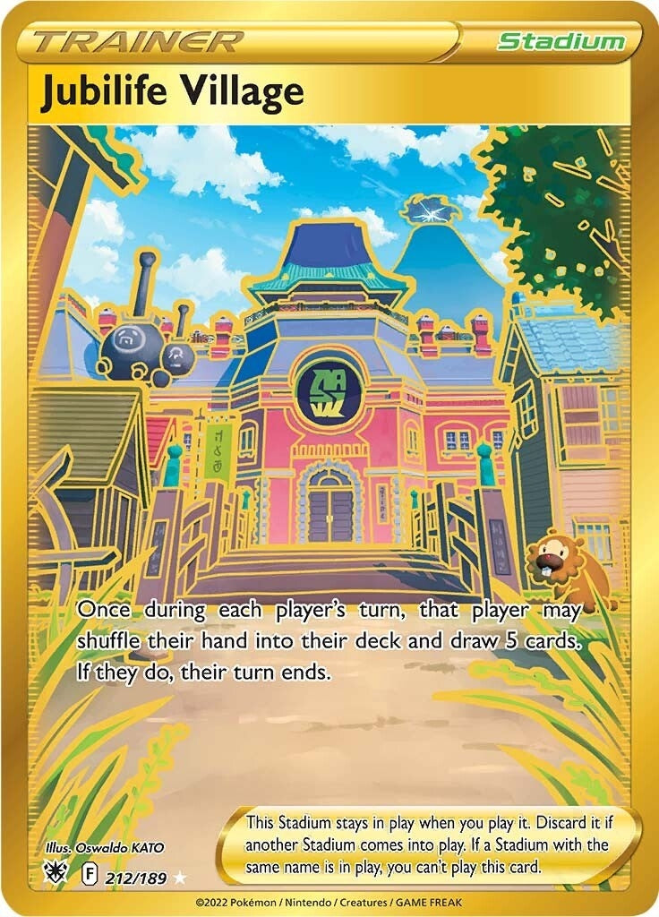 Image for Jubilife Village (Secret) (212/189) (SWSH10) - Pokemon