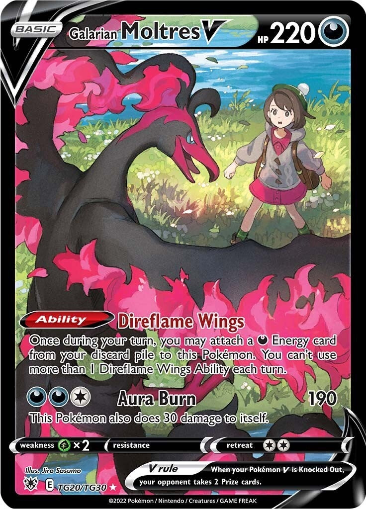 Image for Galarian Moltres V (TG20/TG30) (SWSH10:TG) - Pokemon