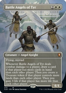Image for Battle Angels of Tyr (Borderless) (370) - Magic: The Gathering
