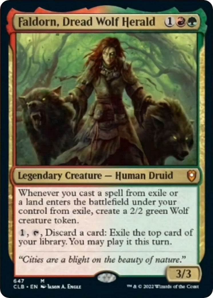 Image for Faldorn, Dread Wolf Herald (647) - Magic: The Gathering