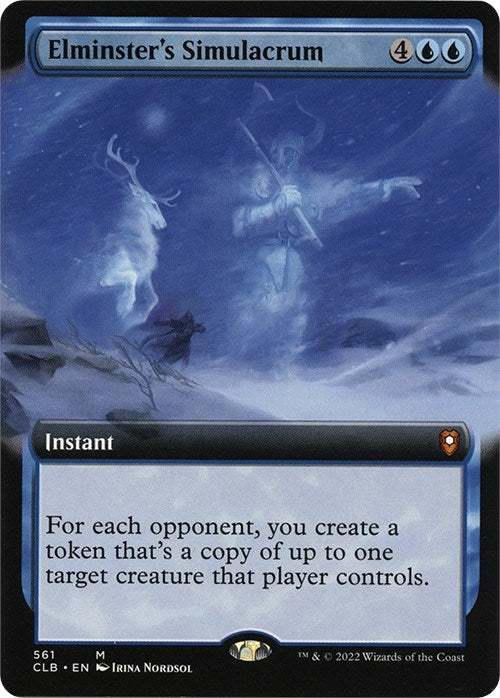 Image for Elminster's Simulacrum (Extended Art) (561) (CLB) - Magic: The Gathering