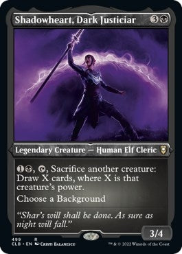 Image for Shadowheart, Dark Justiciar (Foil Etched) (499) (CLB) - Magic: The Gathering