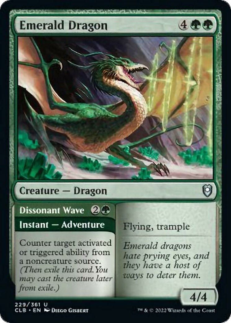 Image for Emerald Dragon (229) - Magic: The Gathering