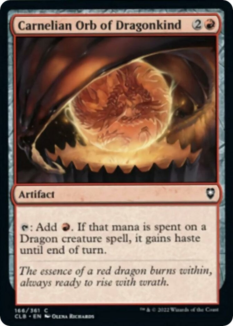 Image for Carnelian Orb of Dragonkind (166) - Magic: The Gathering