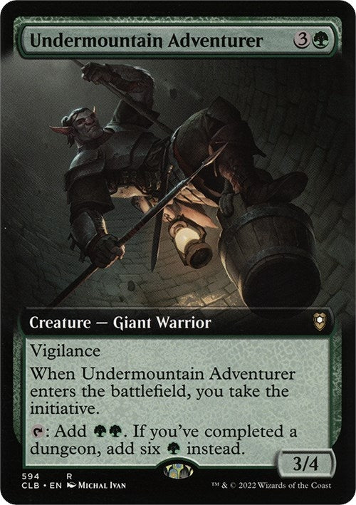 Image for Undermountain Adventurer (Extended Art) (594) (CLB) - Magic: The Gathering