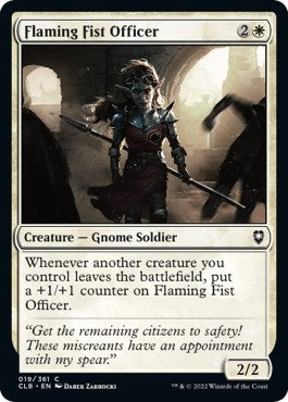 Image for Flaming Fist Officer (19) (CLB) - Magic: The Gathering