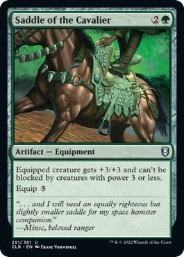 Image for Saddle of the Cavalier (251) (CLB) - Magic: The Gathering
