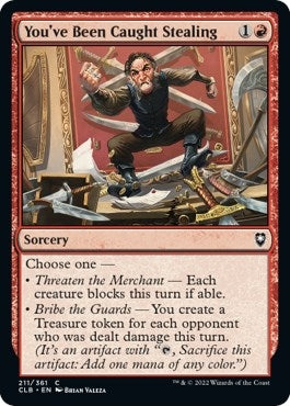 Image for You've Been Caught Stealing (211) - Magic: The Gathering