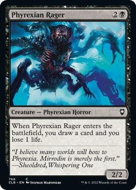 Image for Phyrexian Rager (766) (CLB) - Magic: The Gathering