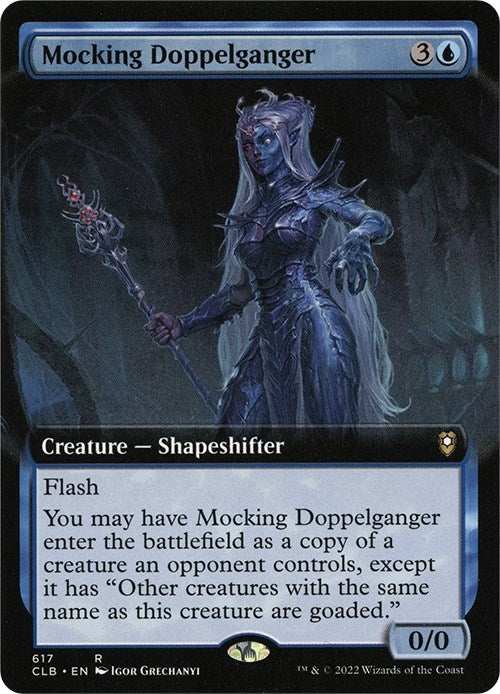 Image for Mocking Doppelganger (Extended Art) (617) (CLB) - Magic: The Gathering