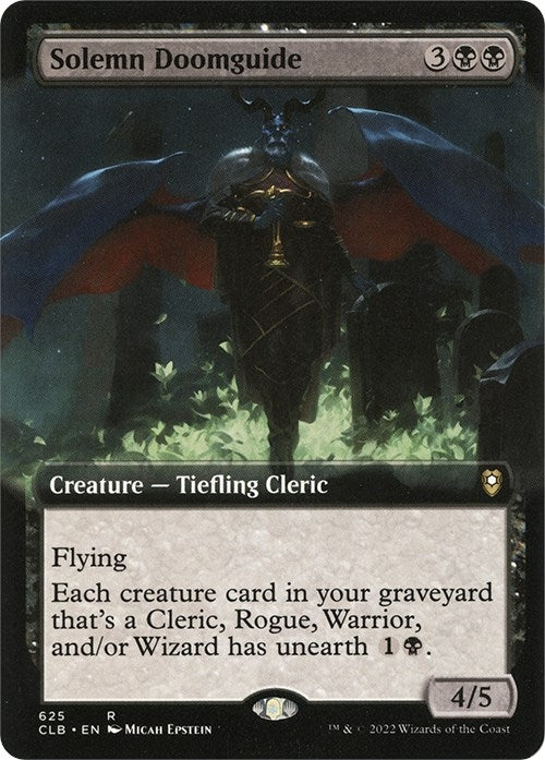 Image for Solemn Doomguide (Extended Art) (625) (CLB) - Magic: The Gathering