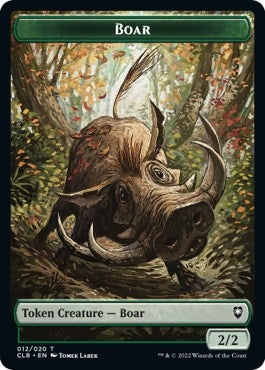 Image for Boar // Ogre Double-Sided Token (12 // 36) - Magic: The Gathering