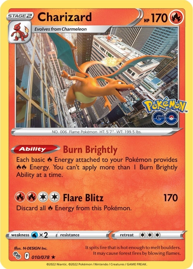 Image for Charizard (010/078) (PGO) - Pokemon