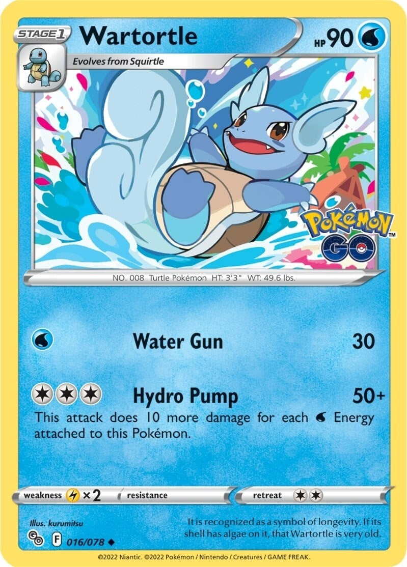 Image for Wartortle (016/078) (PGO) - Pokemon