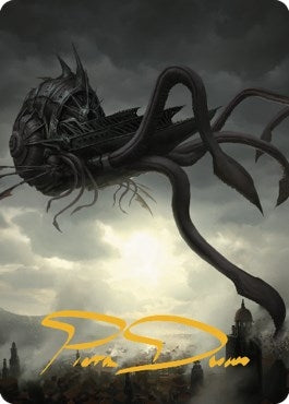 Image for Nautiloid Ship Art Card (Gold-Stamped Signature) (80) (ASCLB) - Magic: The Gathering