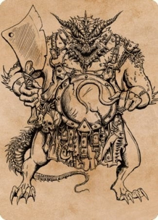 Image for Thrakkus the Butcher Art Card (77) (ASCLB) - Magic: The Gathering